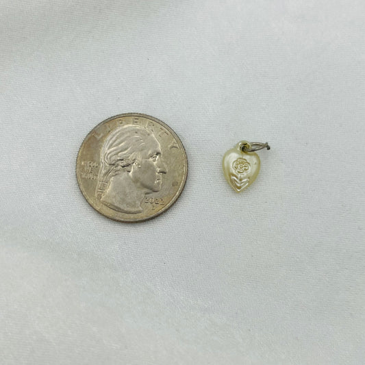 Dainty Etched Flower Charm