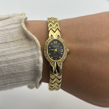 Diamanté Gold-Toned Watch