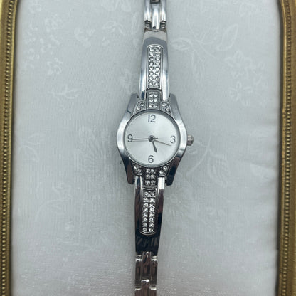 Diamanté Accents Silver Tone Watch