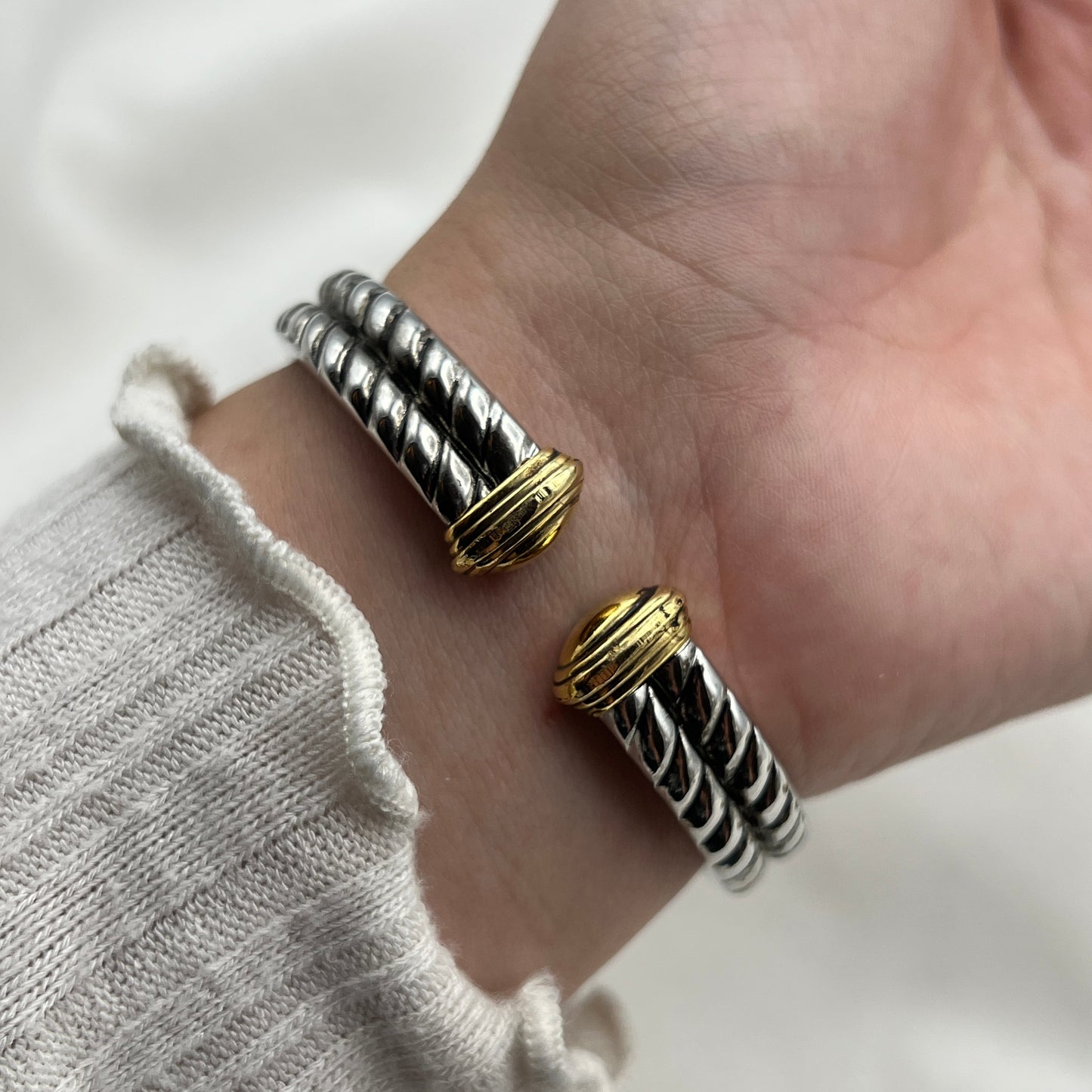 Two-Toned Peek-a-Boo Watch