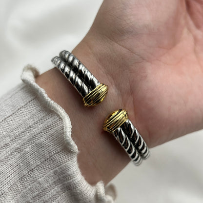 Two-Toned Peek-a-Boo Watch