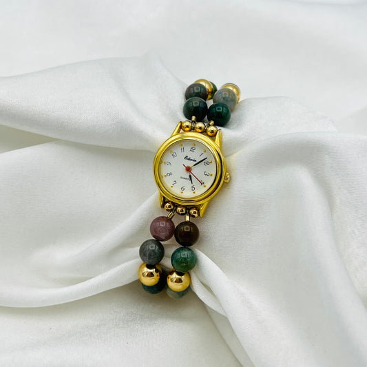 Gold-Toned Stone Watch