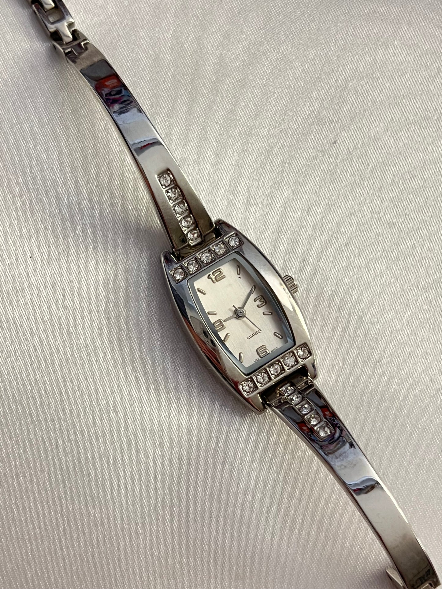 Silver Diamanté Watch
