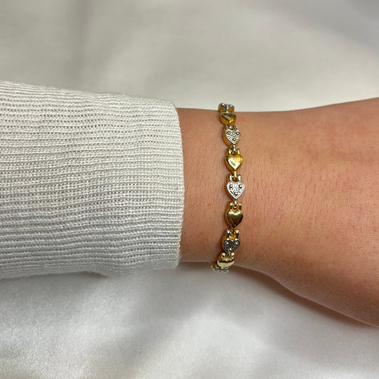 Gold Heart Bracelet