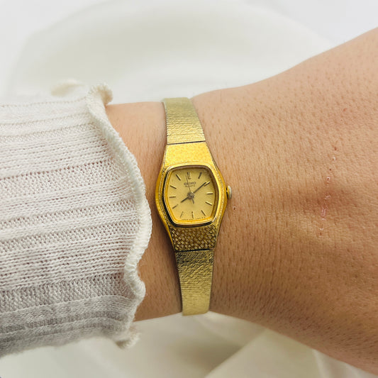 Dainty Seiko Gold Tone Watch
