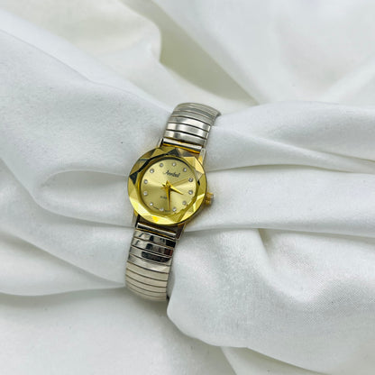 Two-Toned Crystal Dial Watch