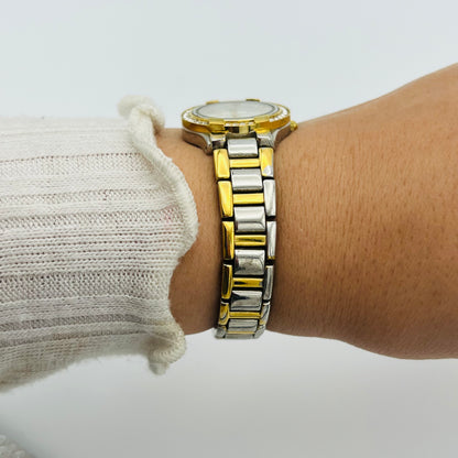 Anne Klein Two-Toned Diamanté Watch