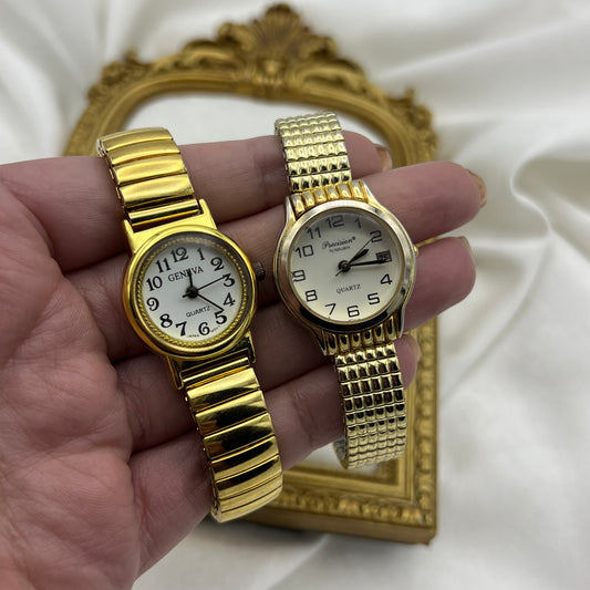 Gold-Tone Expansion Watches