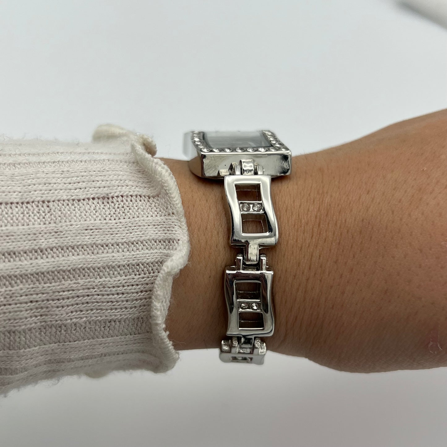 Diamanté Wavy Dial Watch