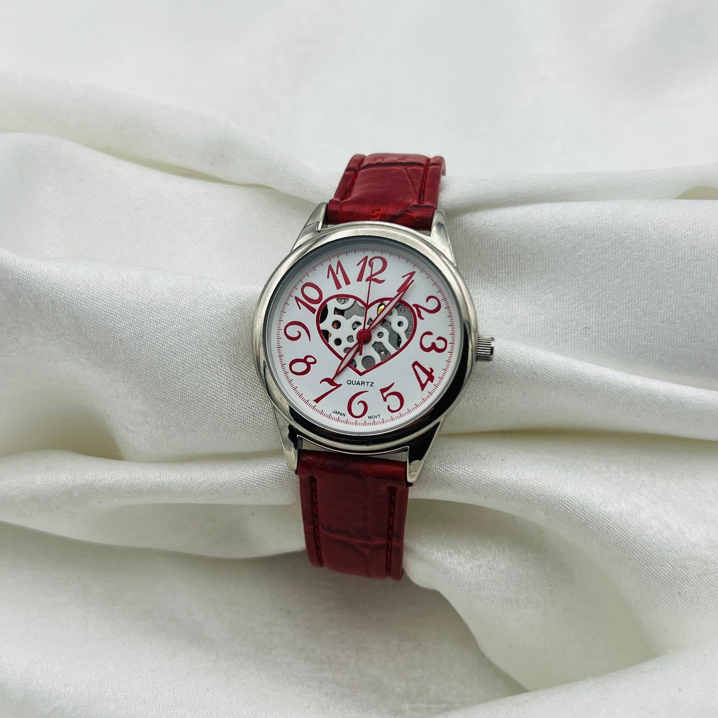 Heart Gear Leather Watch