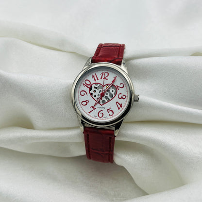 Heart Gear Leather Watch