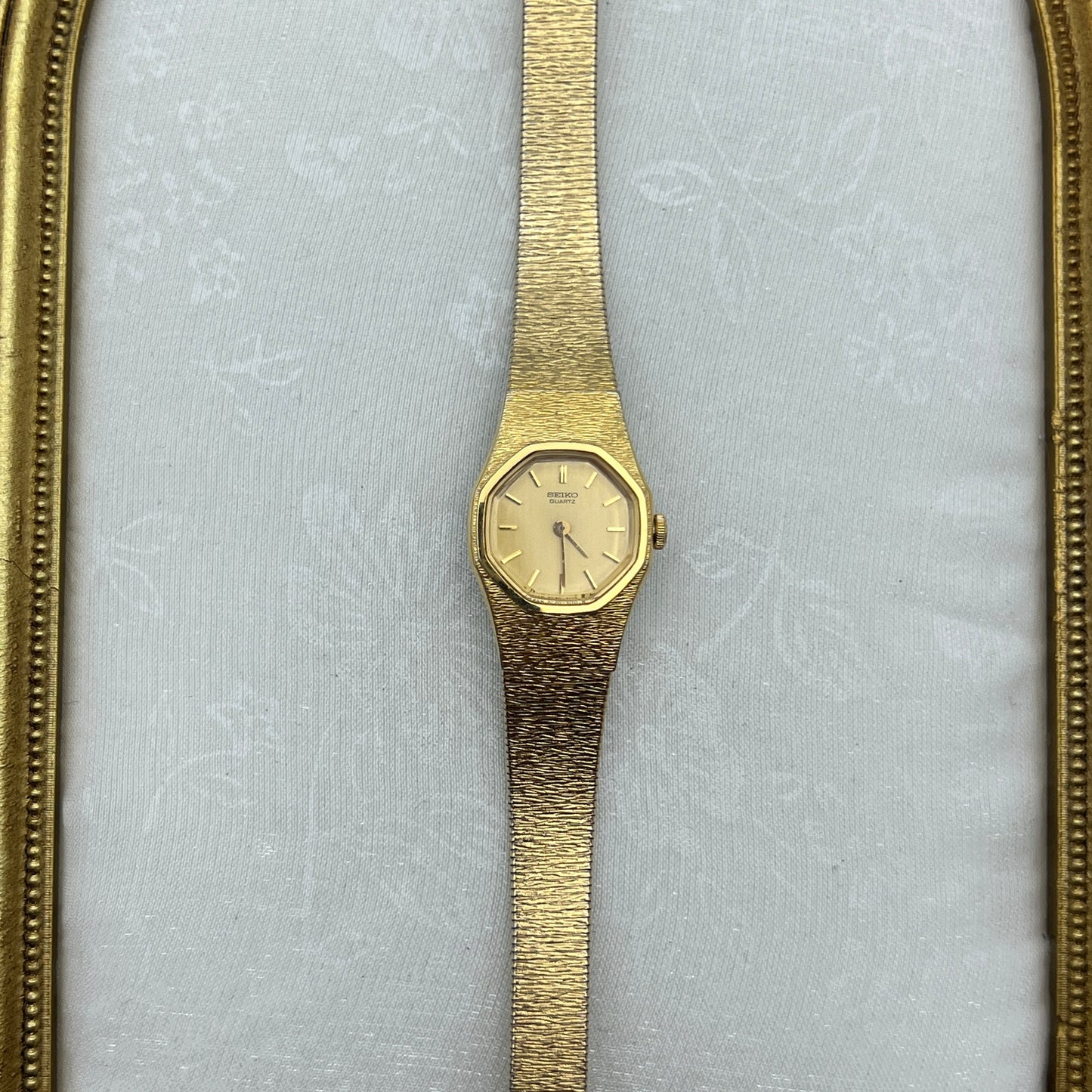 Gold Tone Seiko Octagon Dial Watch