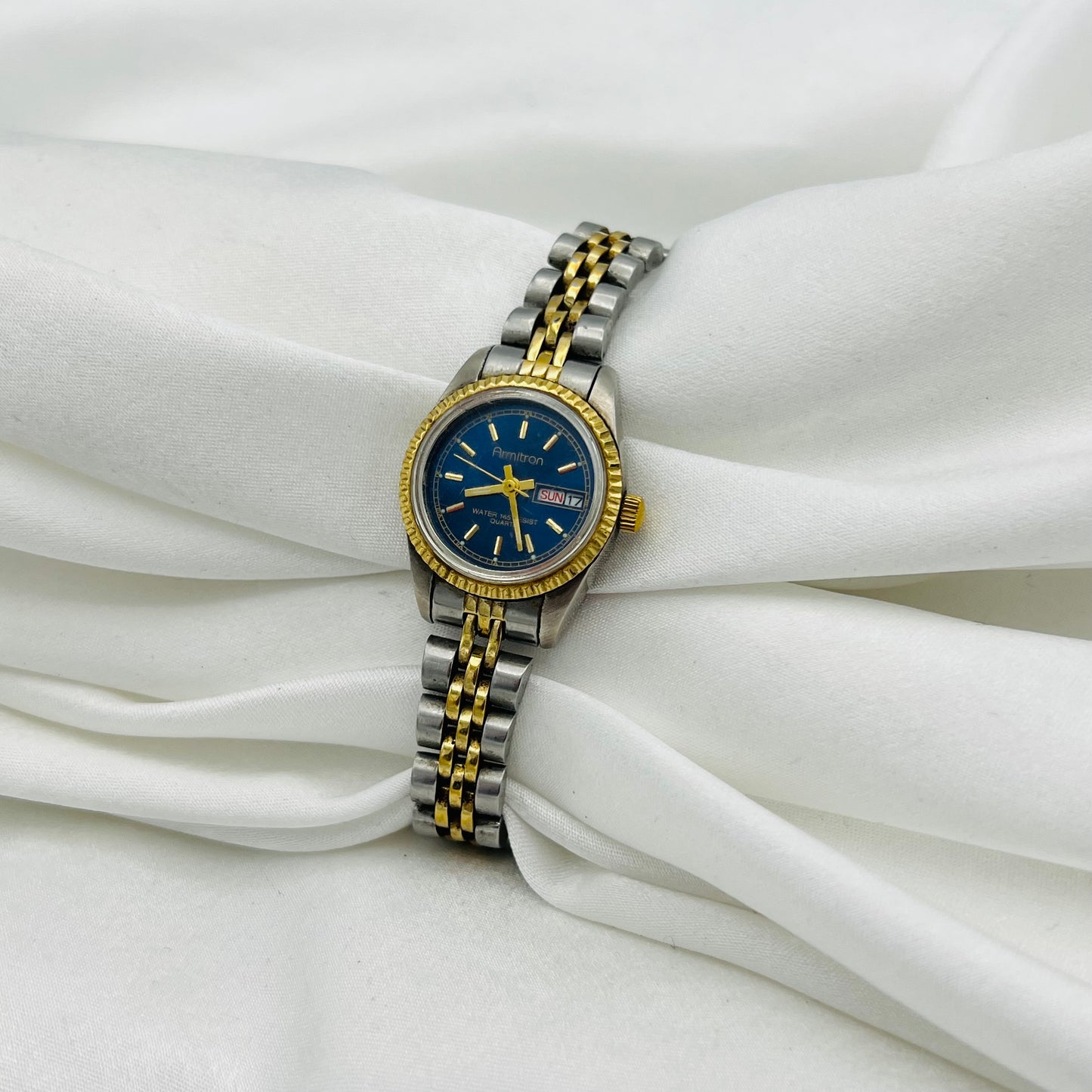 Royal Blue Dial Two-Toned Watch
