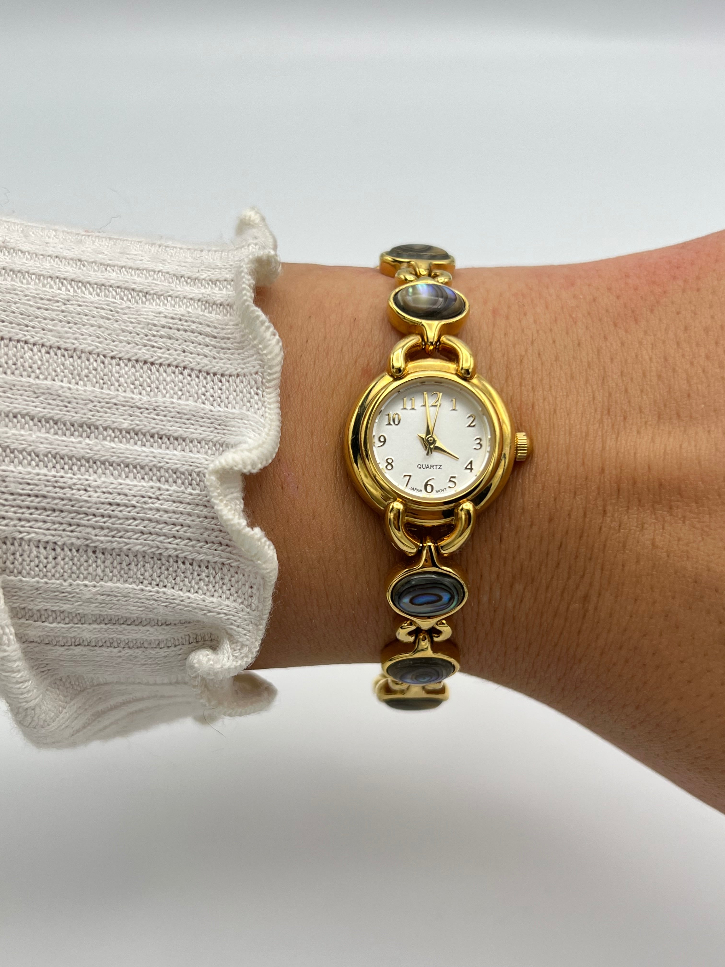 🧜‍♀️ Gold-Toned Abalone Watch