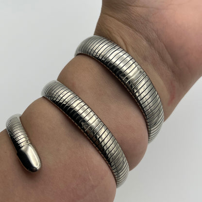 Silver-Toned Wrap Watch Similar to the Bvlgari Serpenti Watch Price: ~$7,000
