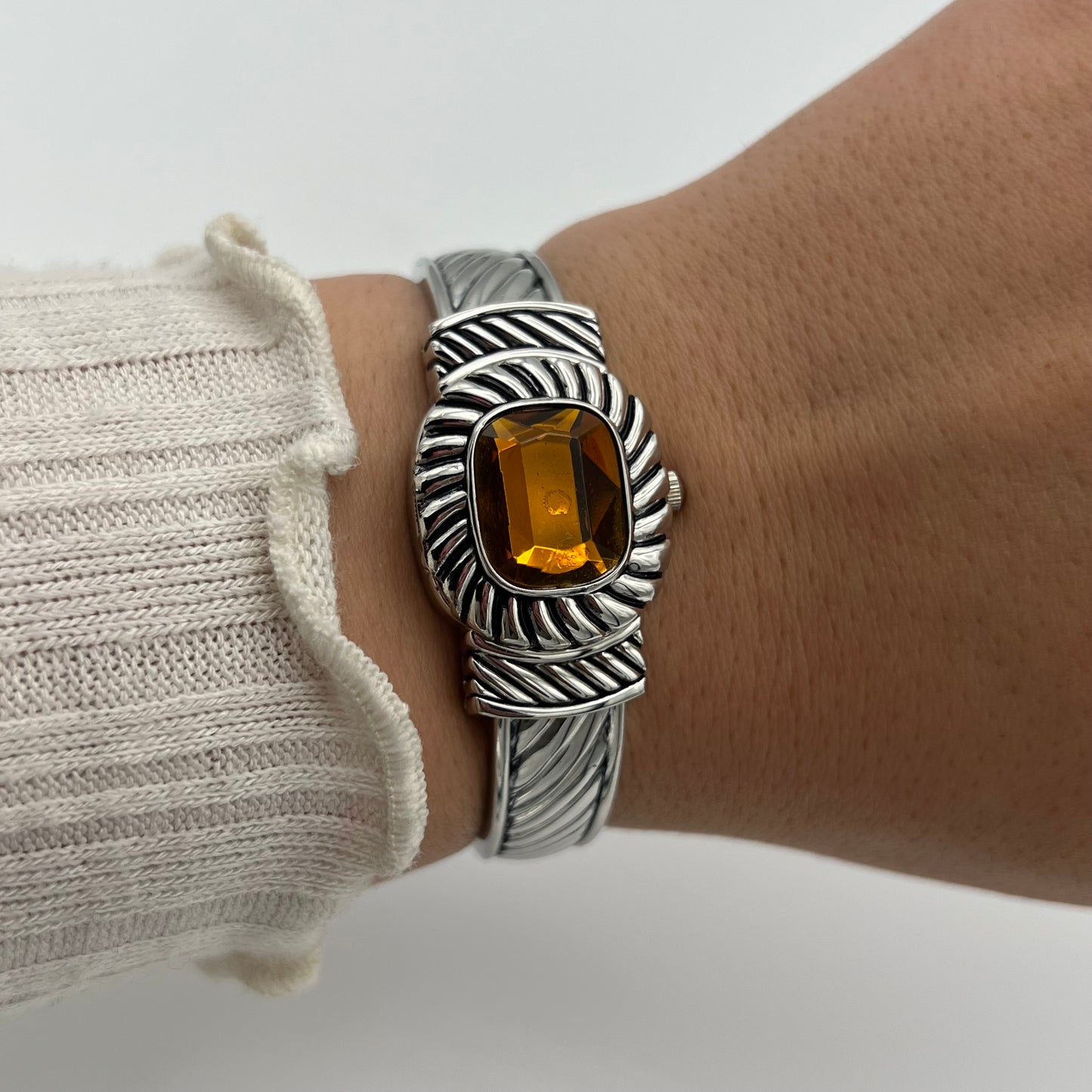 Amber-Toned Peek-a-boo Watch