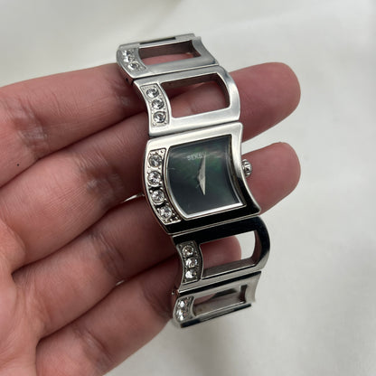 Seksy Deep Emerald Mother of Pearl Dial Watch