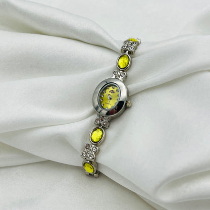 Green Gemstones Watch