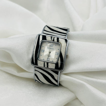 Zebra Cuff Watch