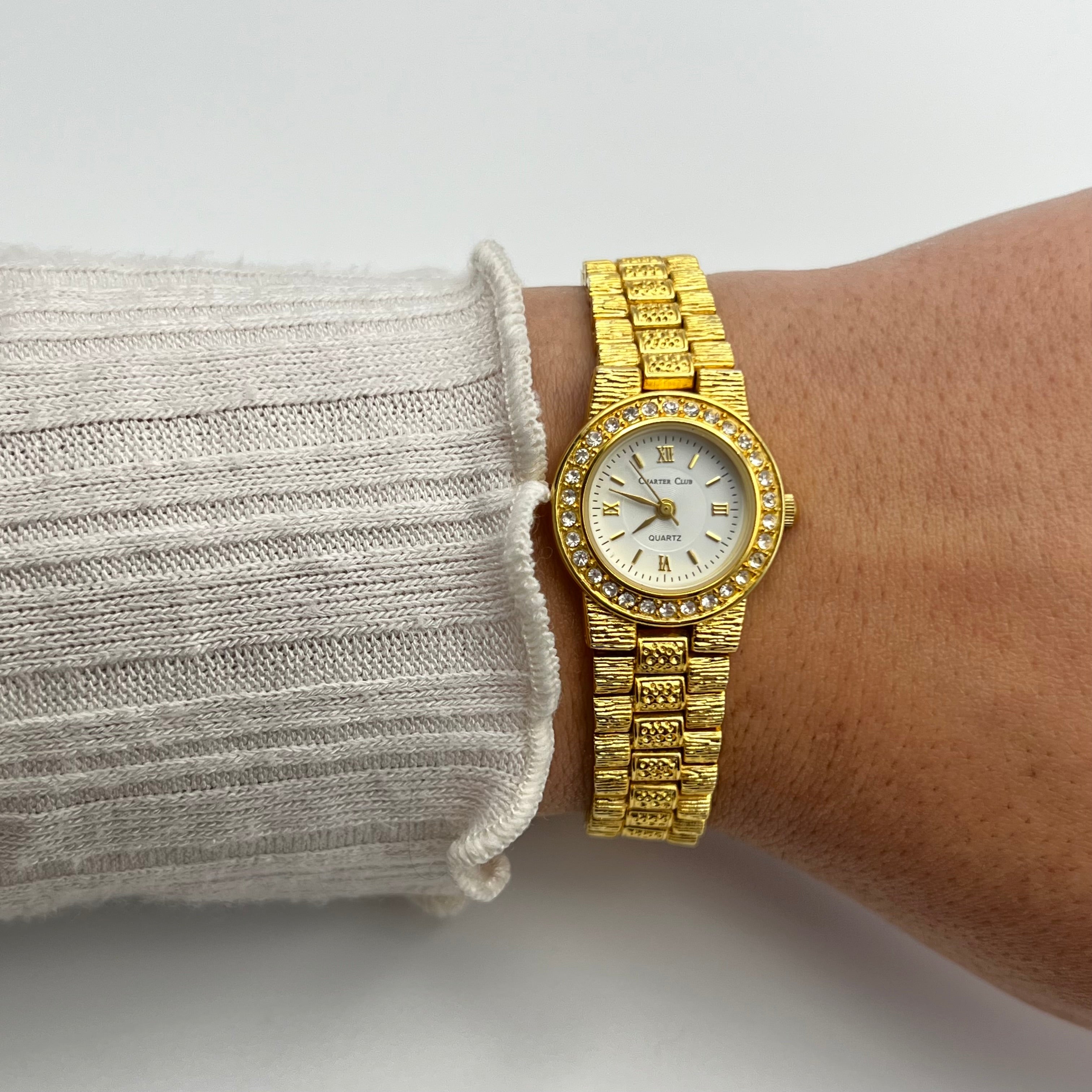 ✨ Gold Diamanté Watch