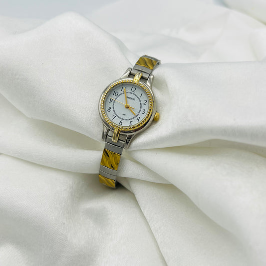 Two-Toned Wavy Detailed Watch