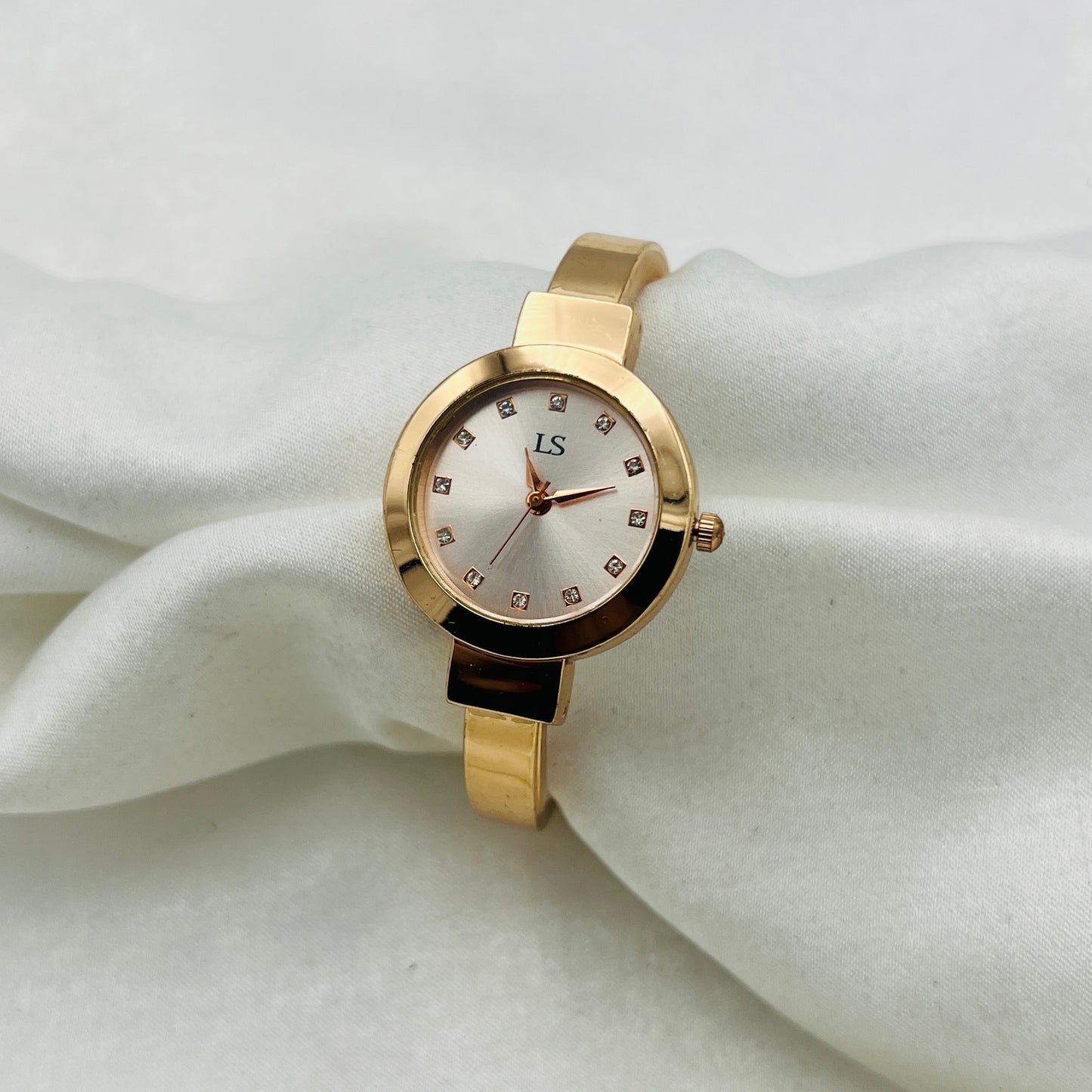 Rose Gold Bangle Watch