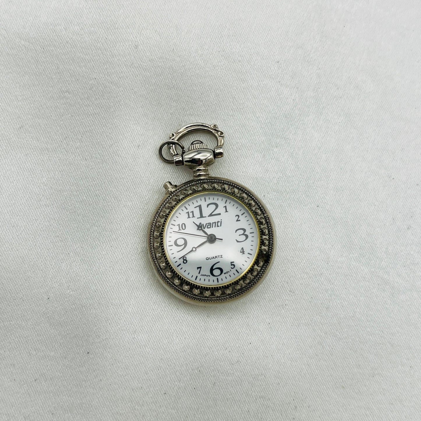 Silver-Toned Watch Pendant