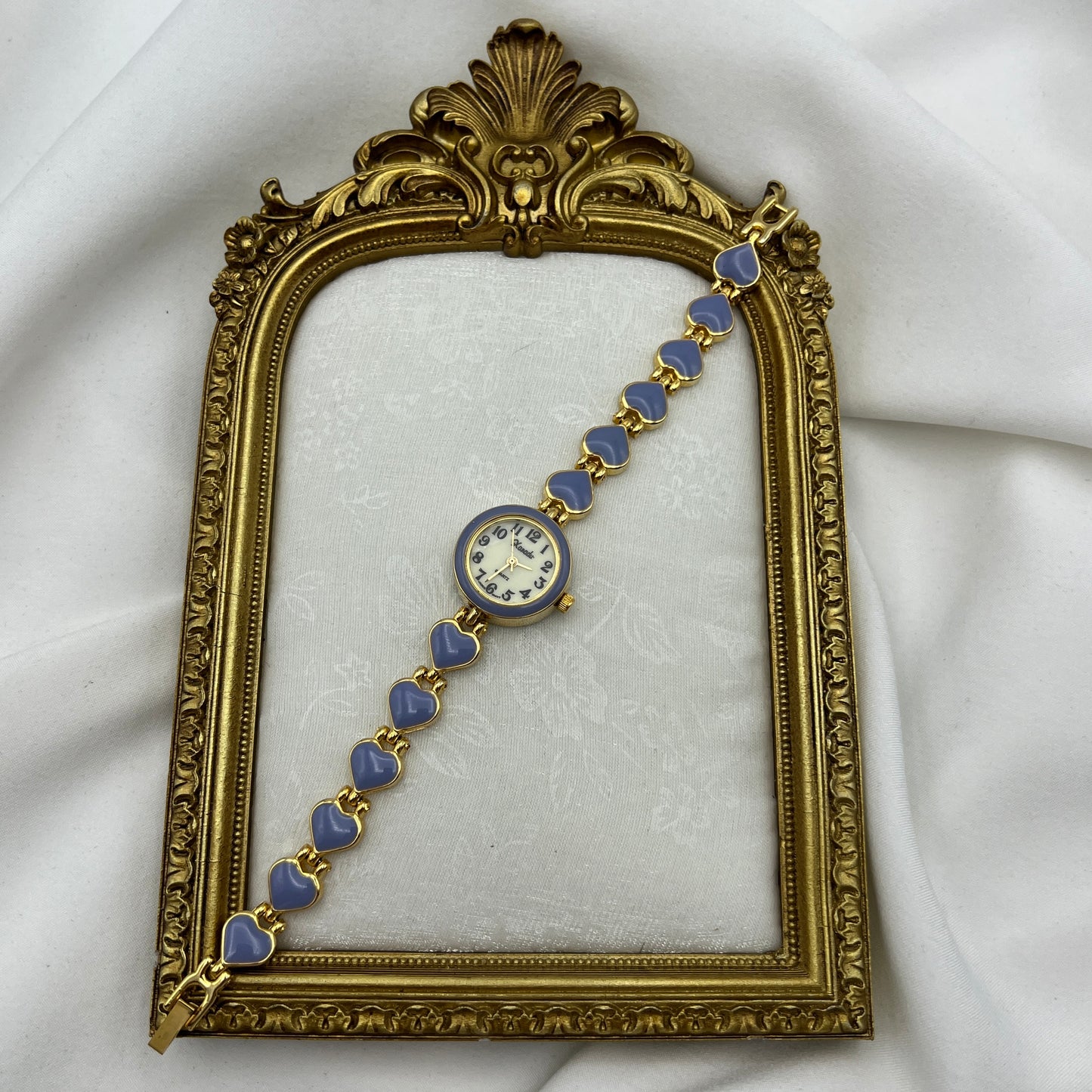 Lavender Heart Strap Watch