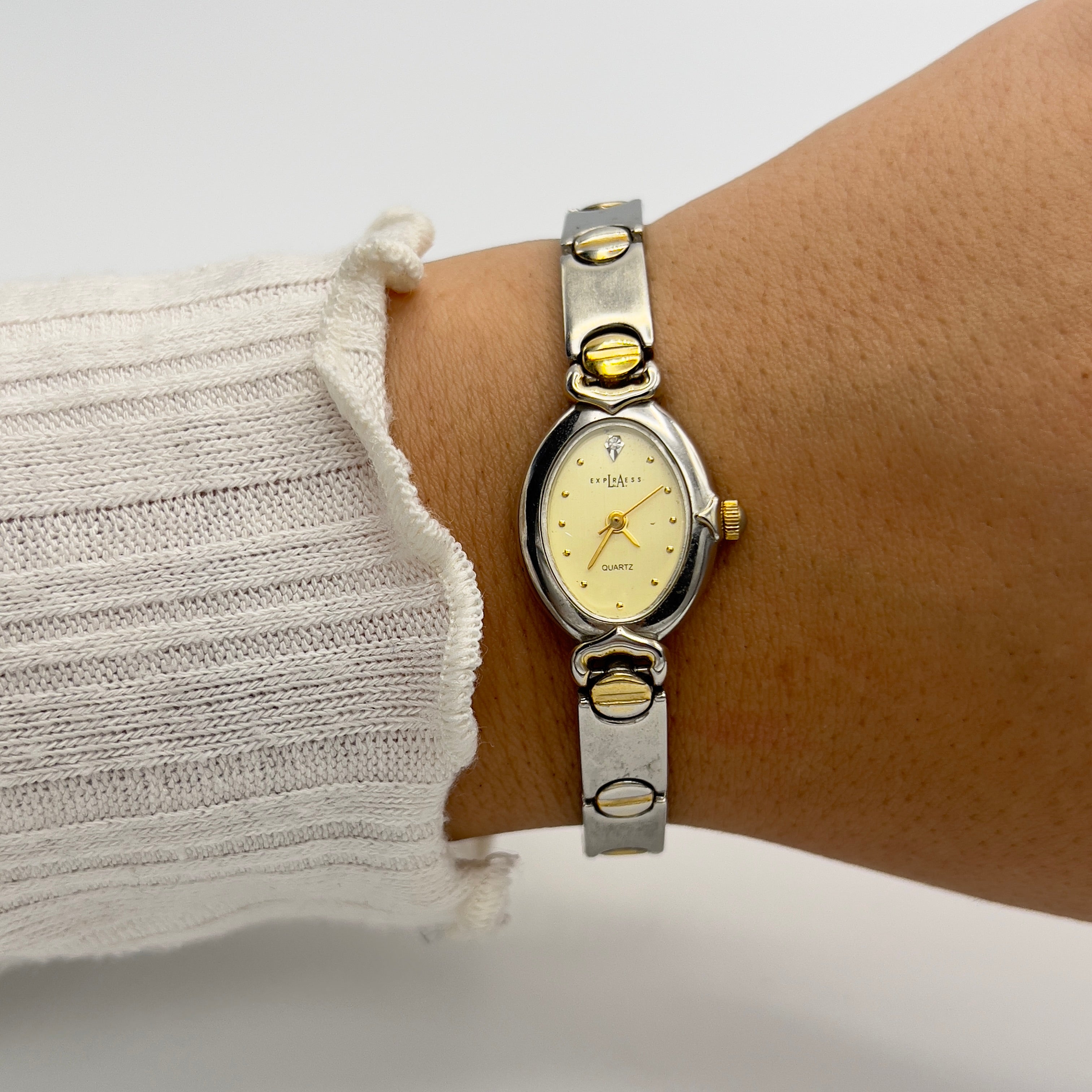 🩶💛 Cute Two-Toned Watch