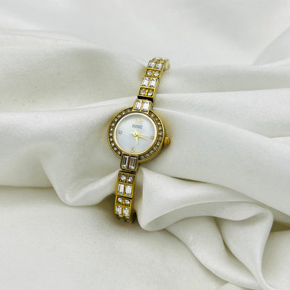 Baguette Gold-Toned Watch