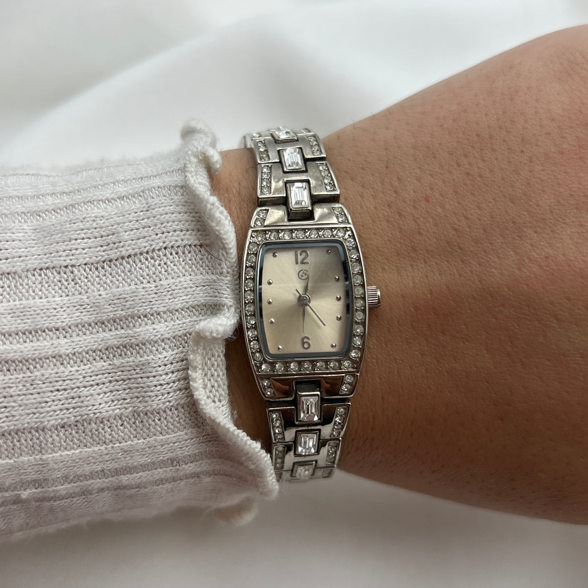Two-Toned Baguette Watch