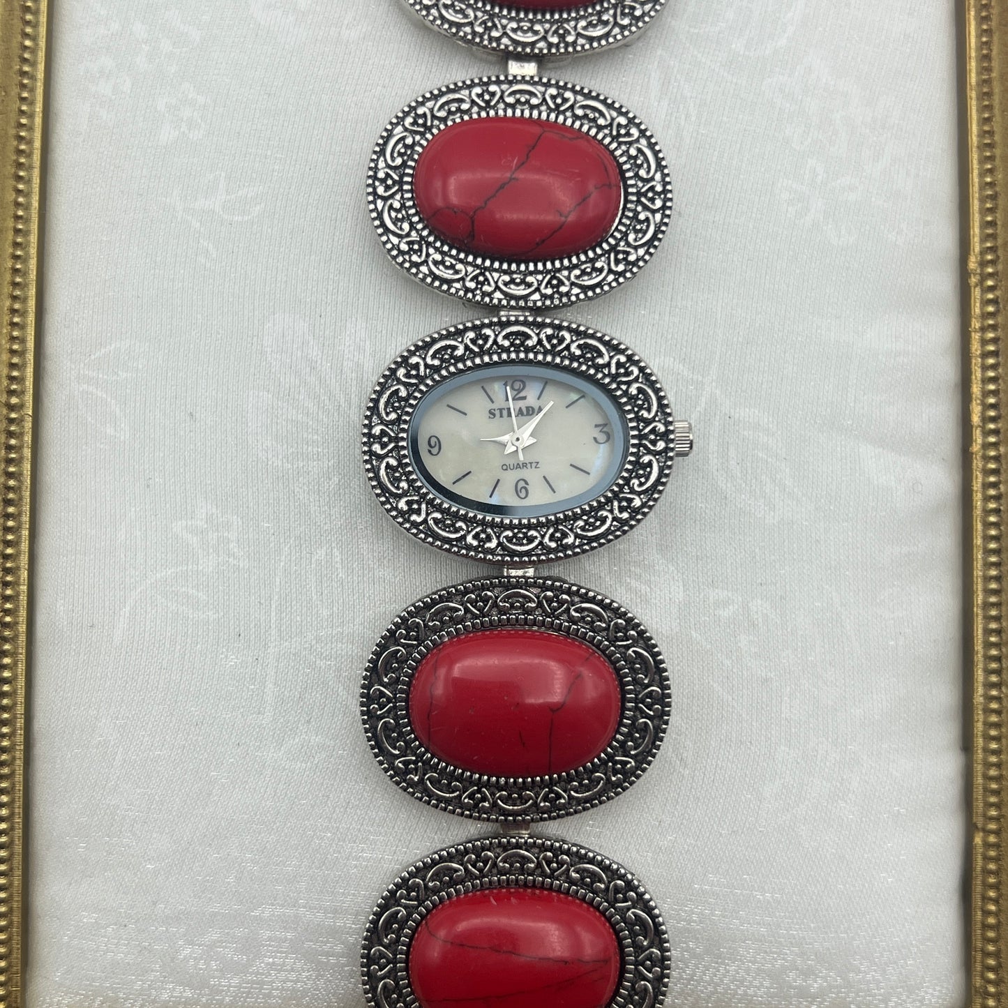 Red Gemstone Watch