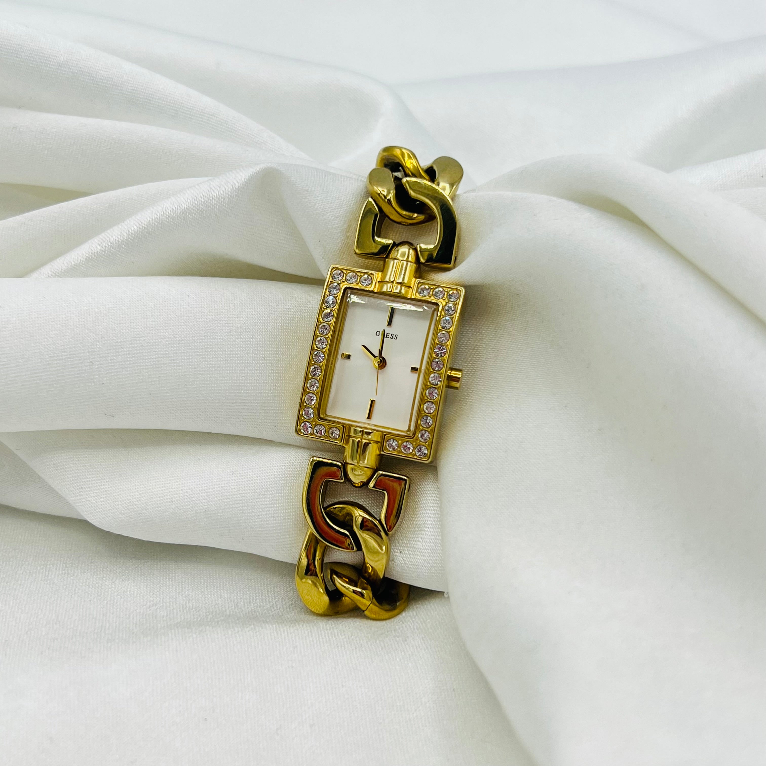 ✨ Gold-Toned Diamanté Guess Watch