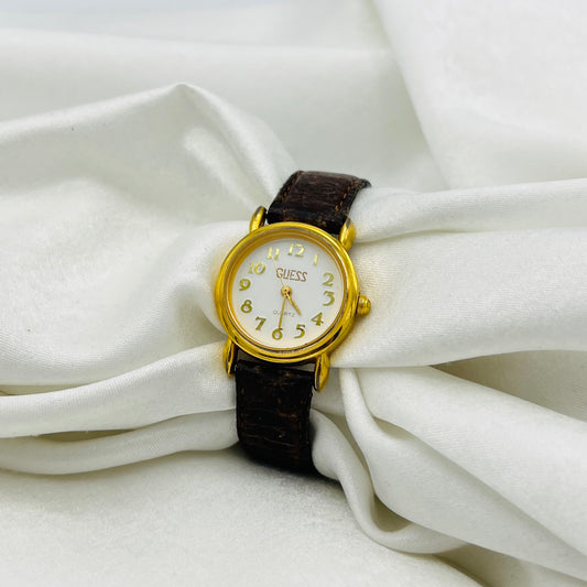 Guess Brown Leather Watch