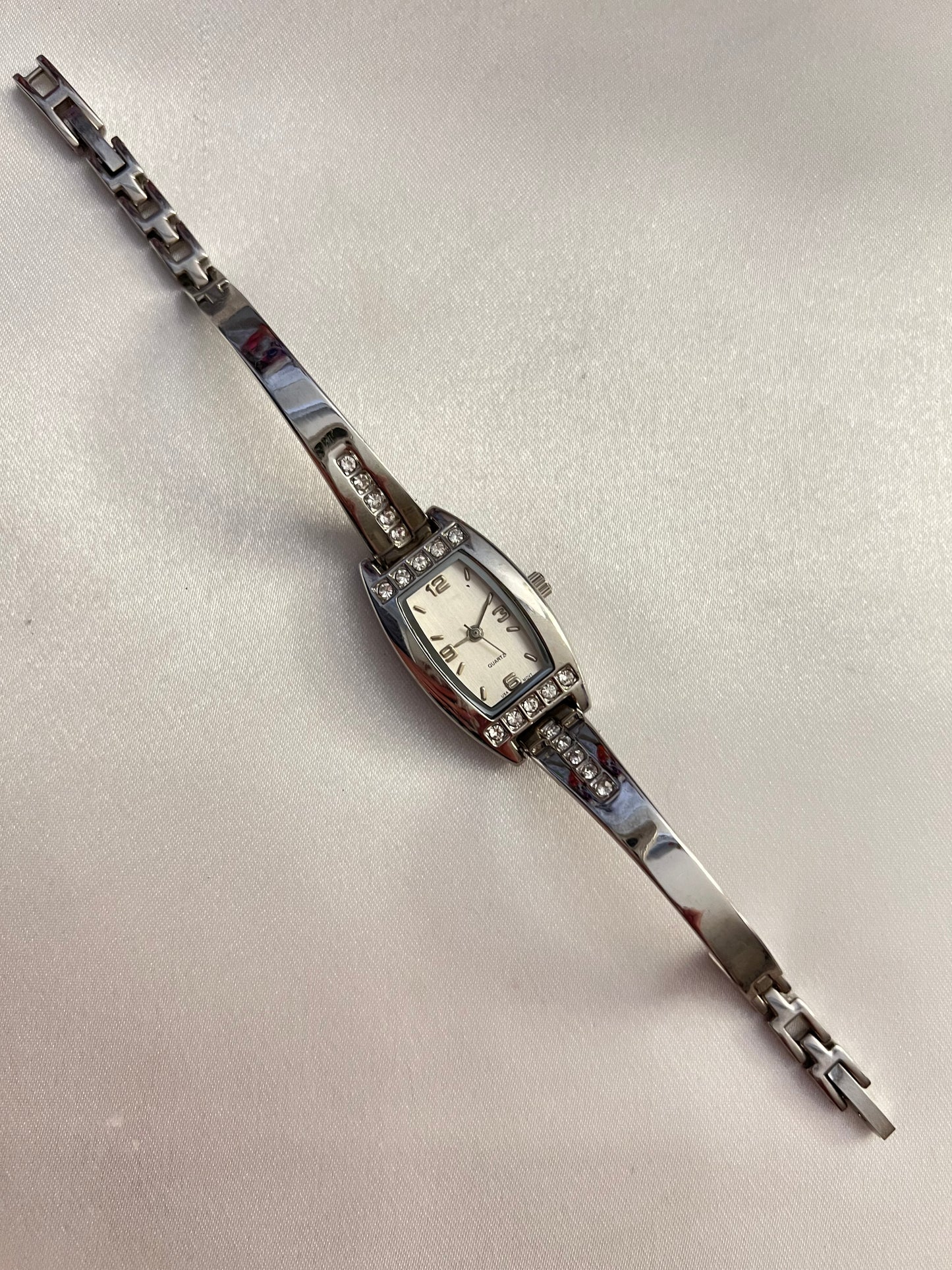Silver Diamanté Watch