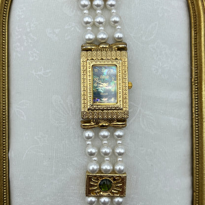 Pearl & Abalone Gold-Tone Watch