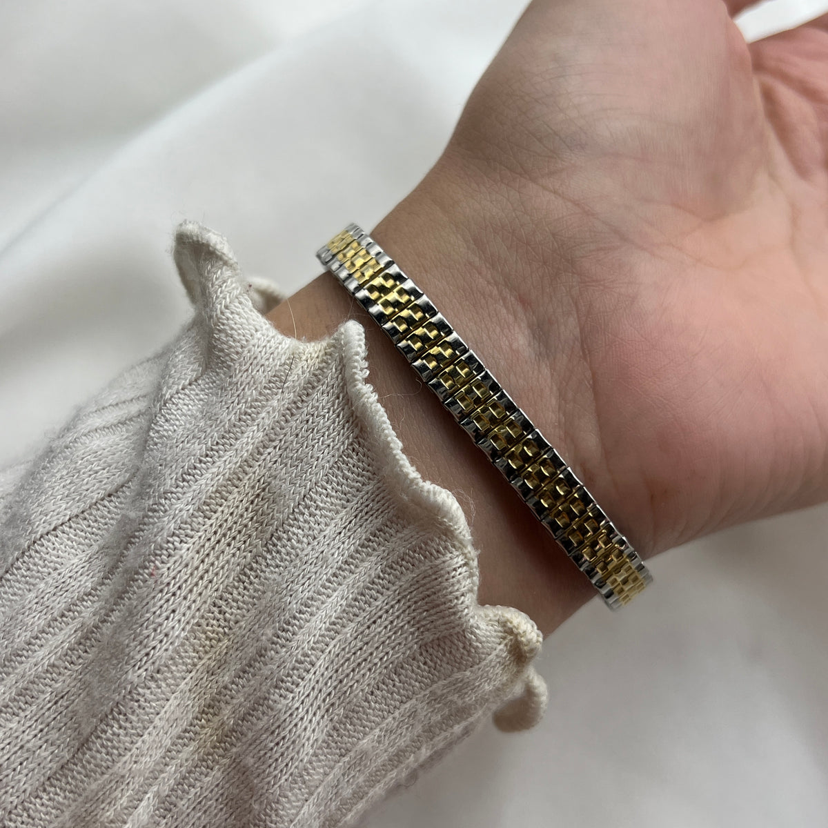 Dainty Two-Toned Watch