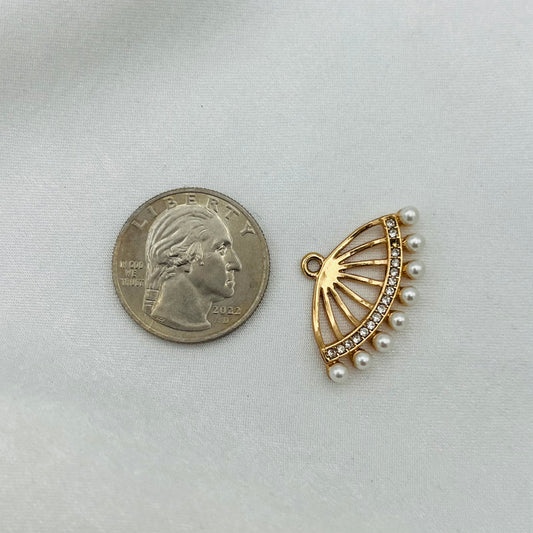 Pearl Fan Charm