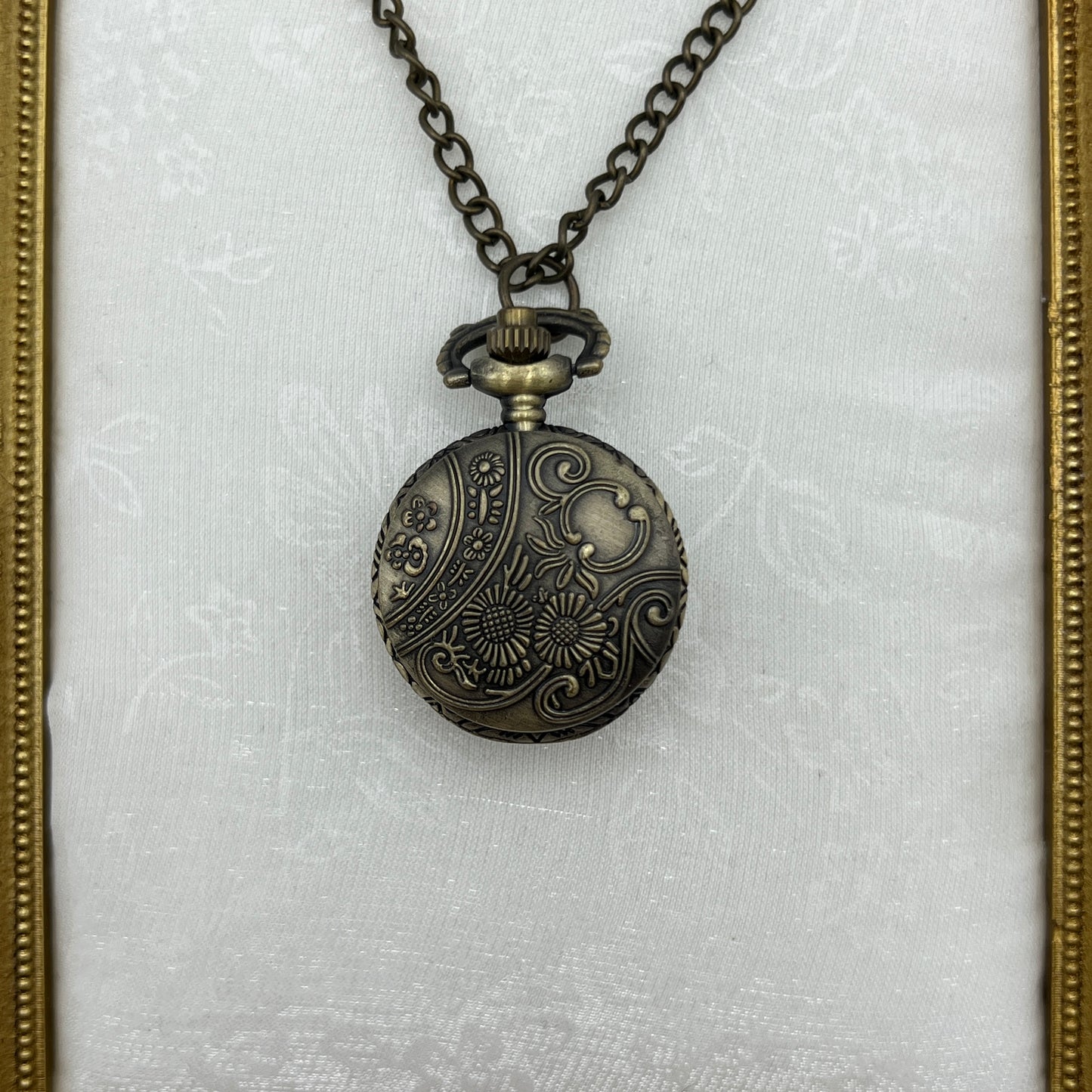 Flower Watch Pendant Neckalce
