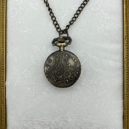 Flower Watch Pendant Neckalce