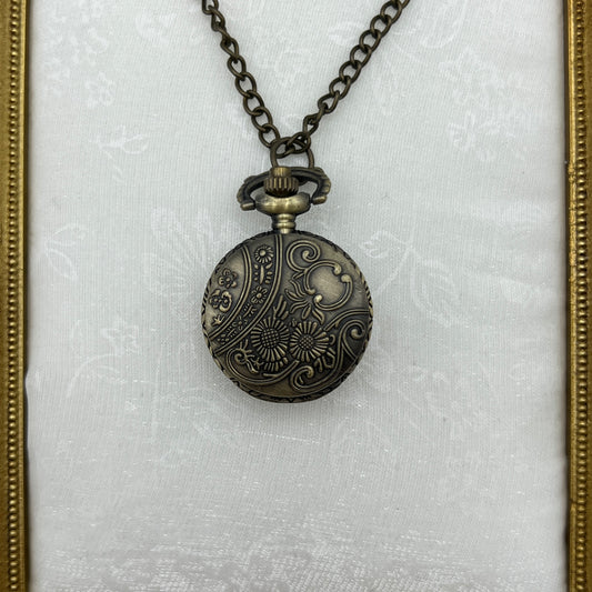 Flower Watch Pendant Neckalce