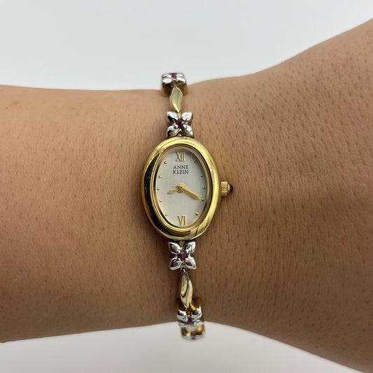 RARE Anne Klein Ruby-Toned Watch