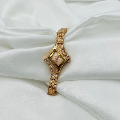 Rose Gold Diamanté Watch