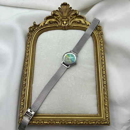 Multi-Colored Mesh Watch