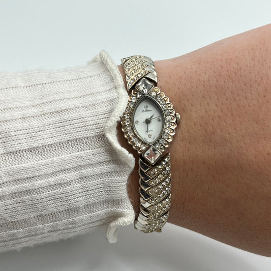 Two-Toned Watch with Diamanté Strap