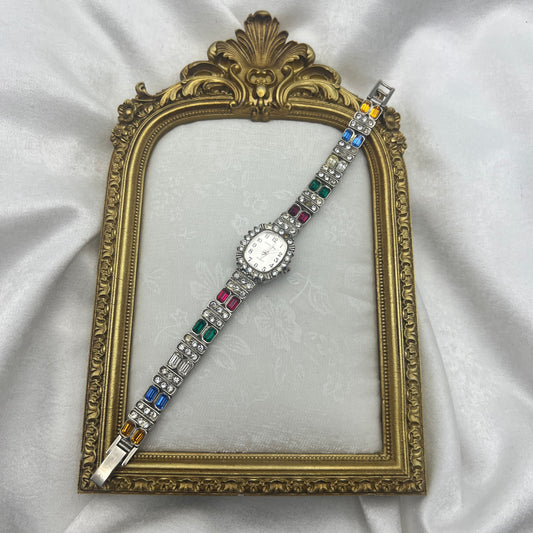 Colorful Diamanté Bejeweled Watch