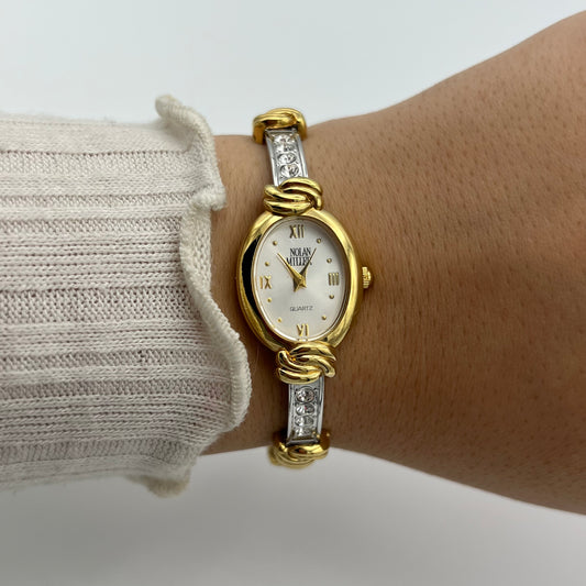 Two-Toned Diamanté Watch