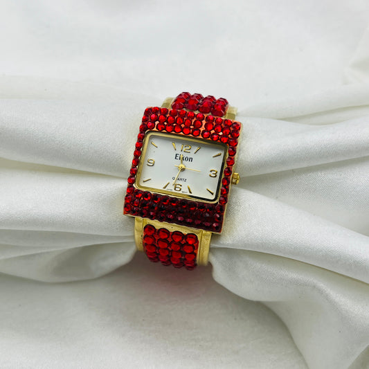 Red Cuff Watch