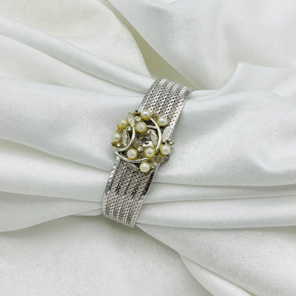 RARE Pilgrim 17 Jewels Silver-Toned Peek-a-boo Watch
