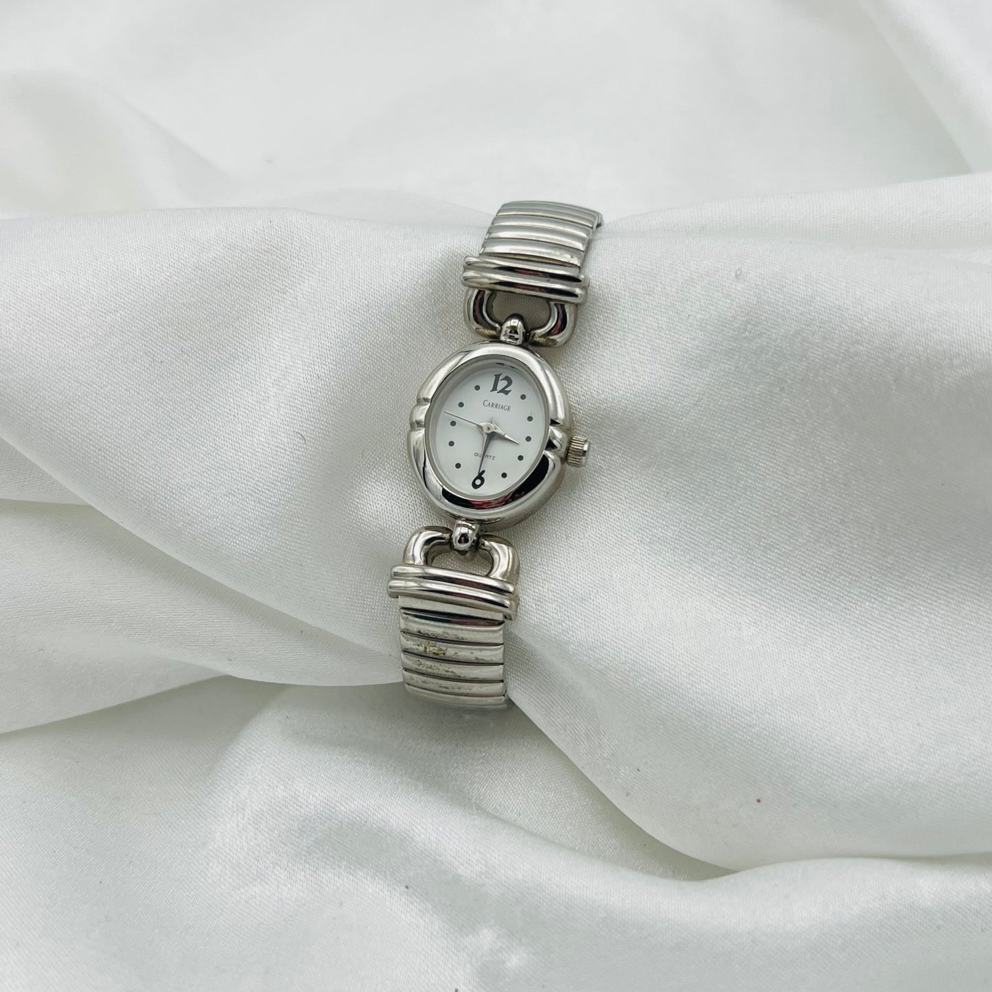 Carriage by Timex Silver-Toned Watch